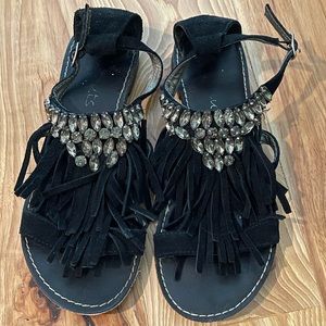 Coconuts Matisse Free People 6-6.5 fringe sandal